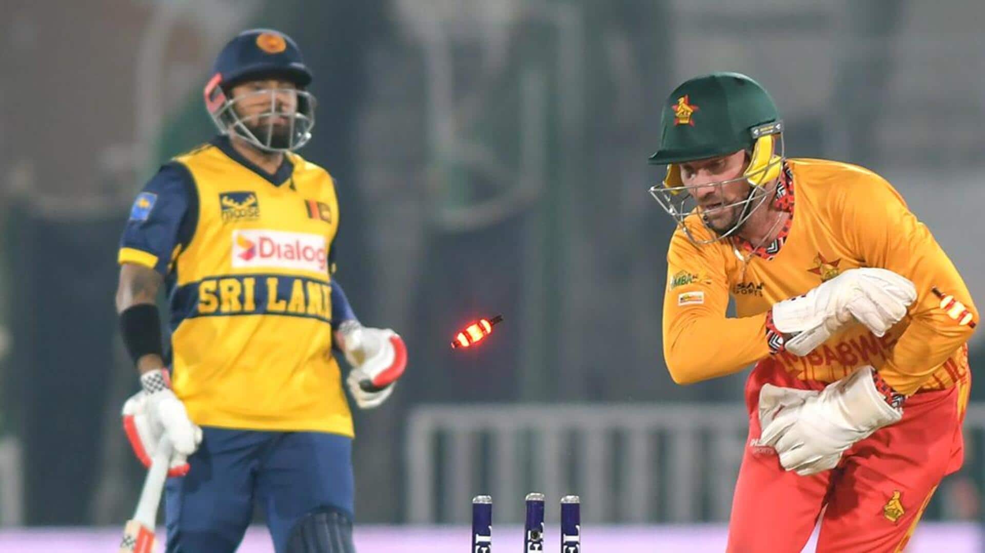 All-round Zimbabwe stun Sri Lanka in T20I Tri-series: Key stats