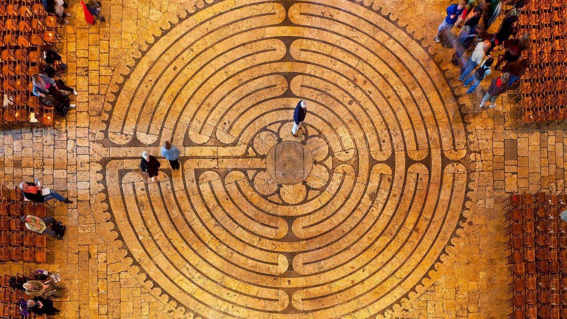 What is urban labyrinth walking?