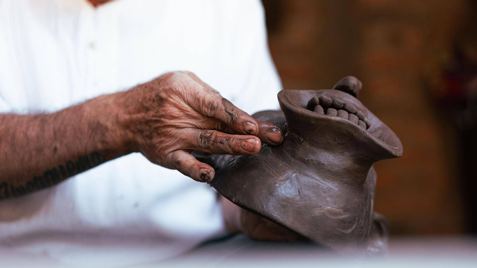 Use clay to improve hand strength and dexterity