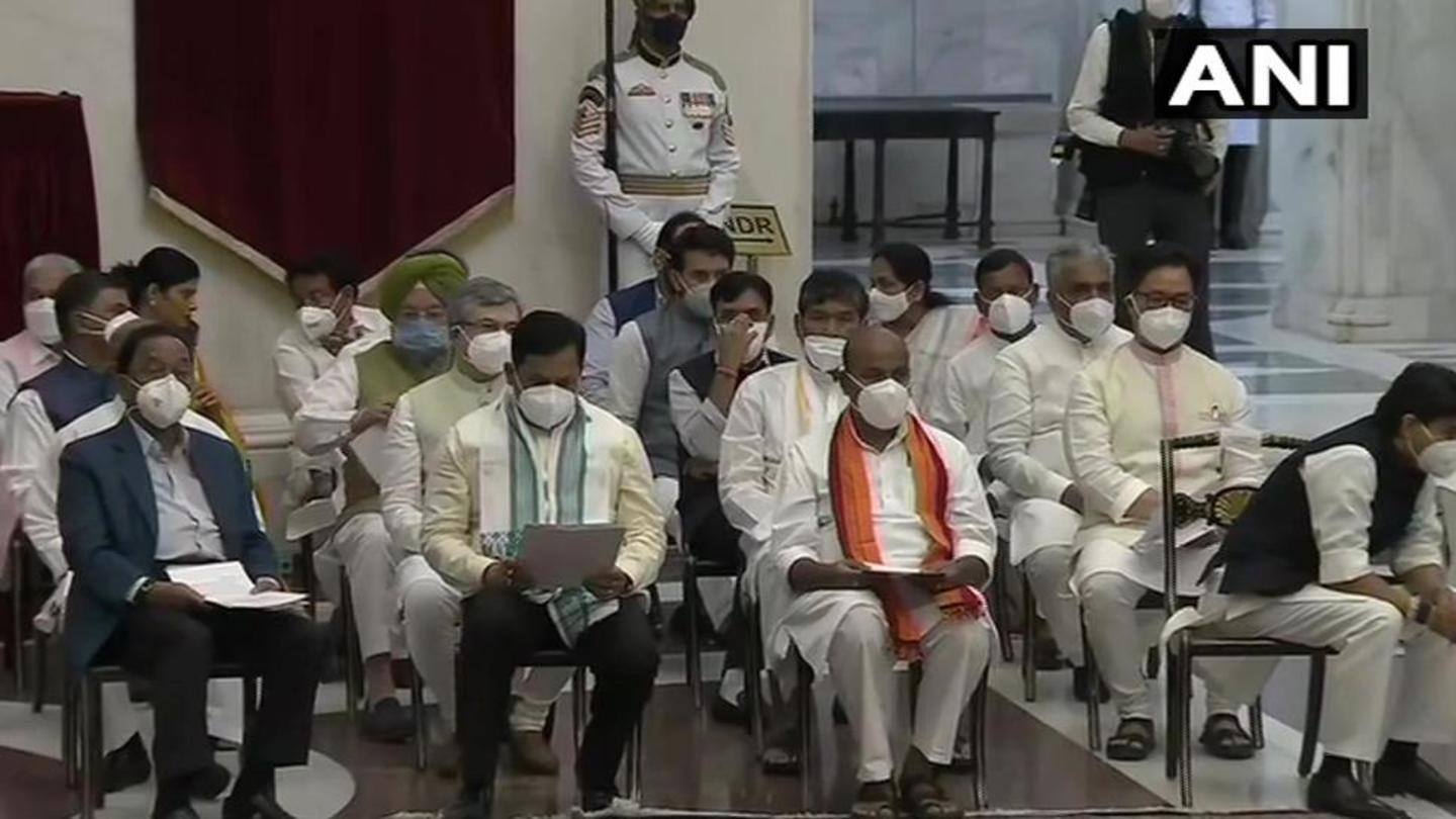 Rane, Sonowal, Scindia, others take oath Rane, Sonowal, Scindia, others take oath