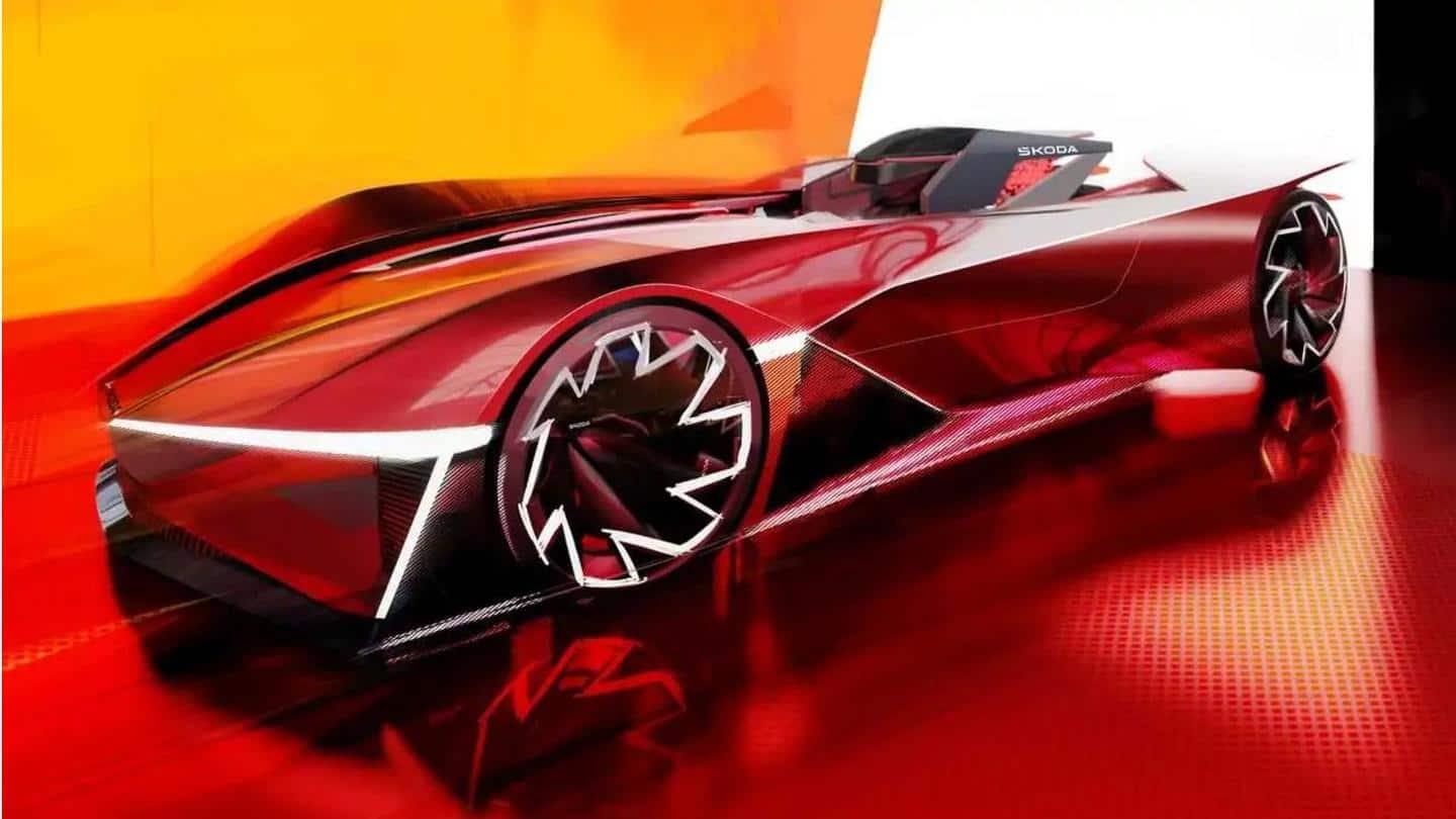 SKODA unveils VISION GT concept as a futuristic race car