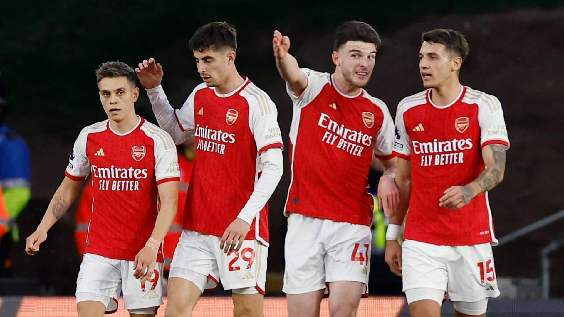 Arsenal stay in title race with win over Wolves: Stats