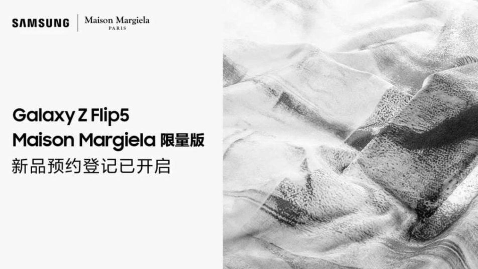 Samsung Galaxy Z Flip5 Maison Margiela Edition's bookings live