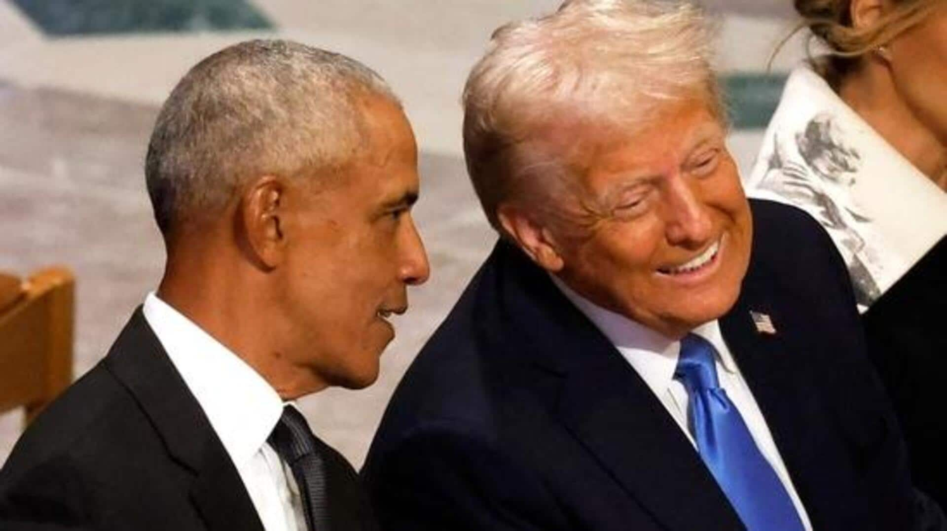 Trump mocks Harris with parody video of conversation with Obama