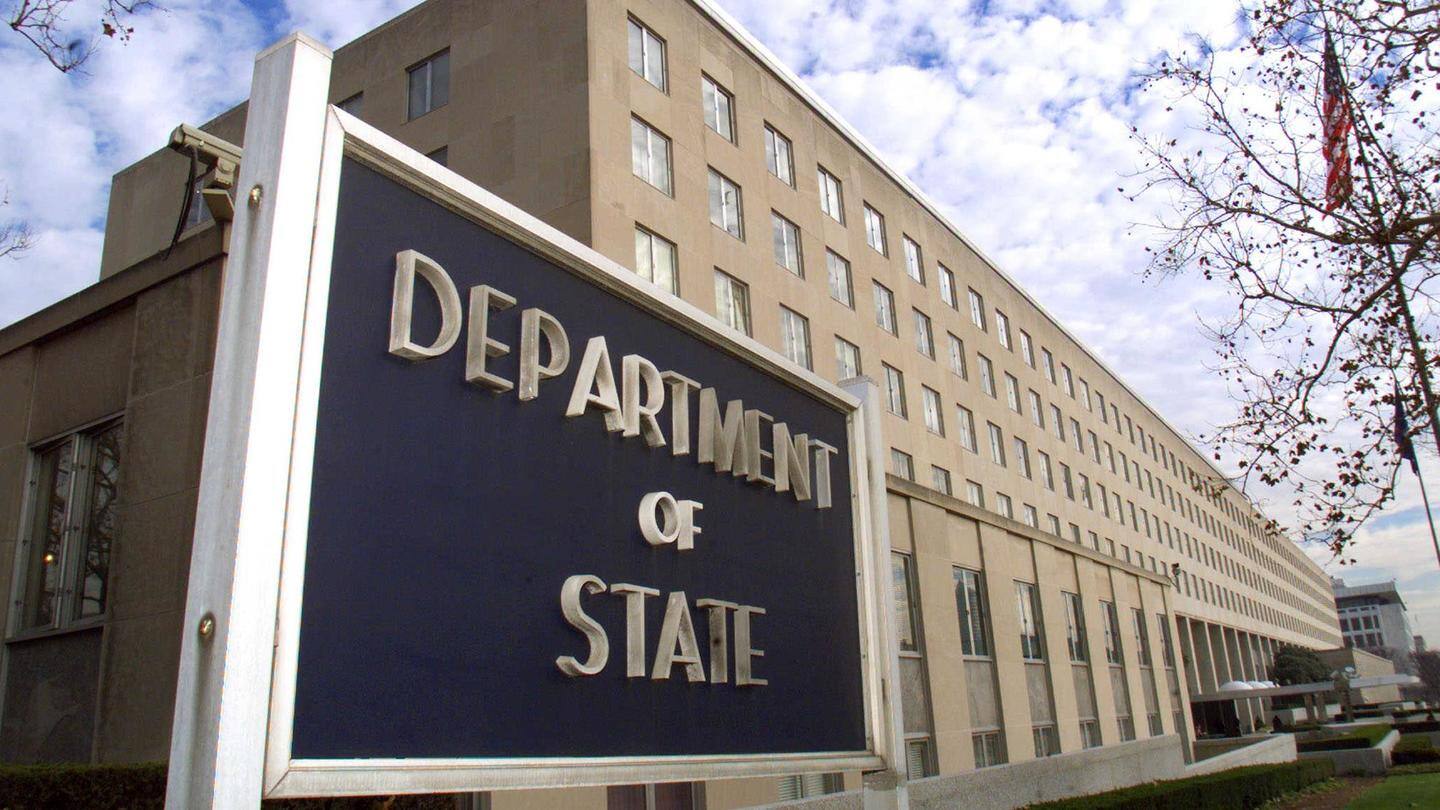 US State Department acknowledges the issue US State Department acknowledges the issue