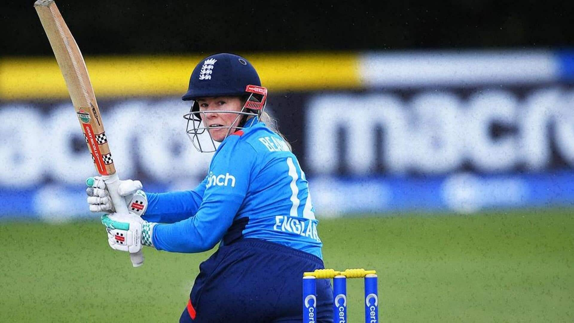 Tammy Beaumont becomes 3rd-highest run-scorer for England in WODIs: Stats