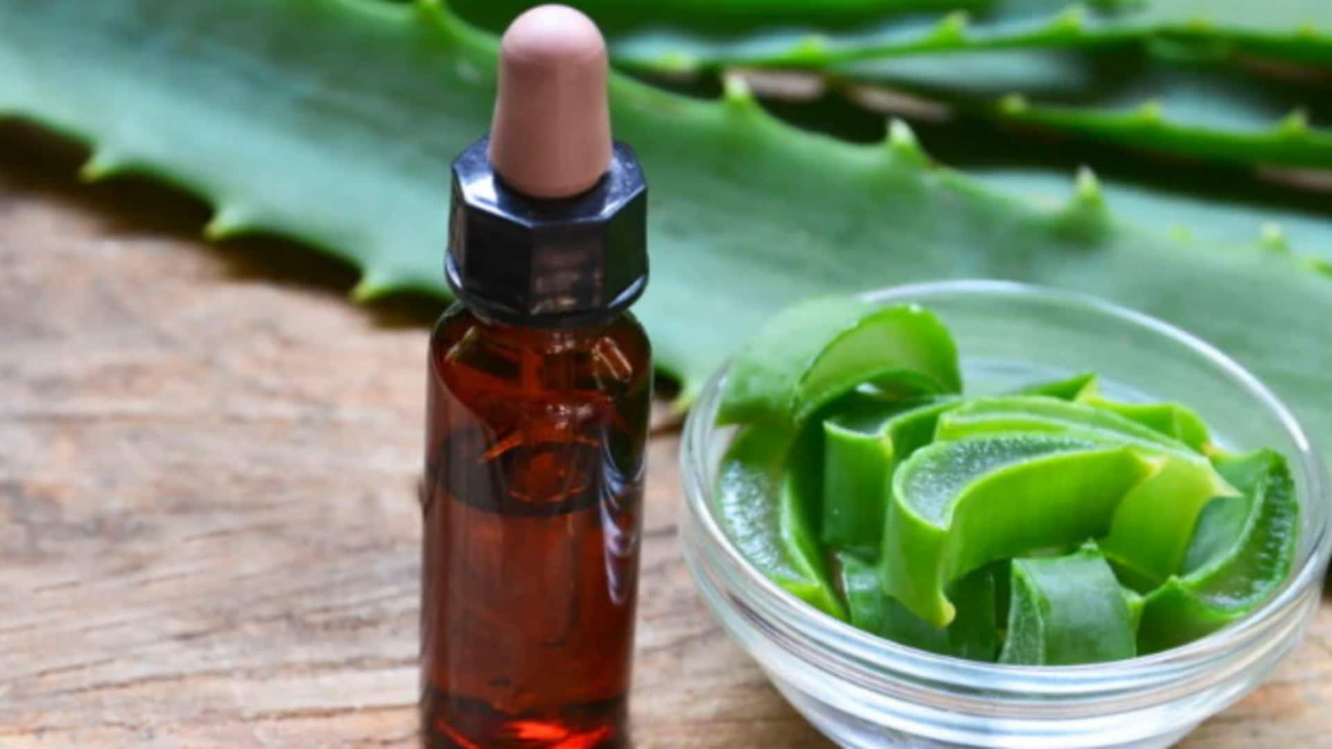 Soothing sunburn relief with aloe vera oil