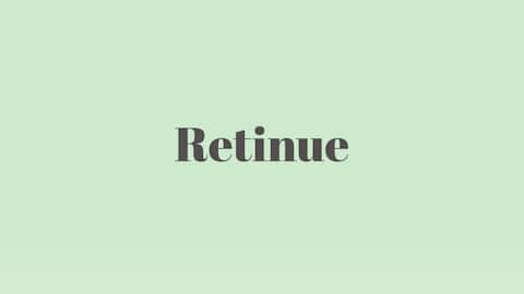 Word of the Day: Retinue