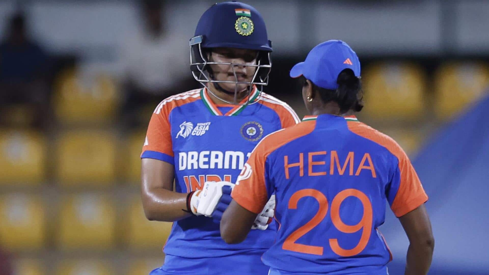 Women's T20 Asia Cup: Batters with highest individual scores 