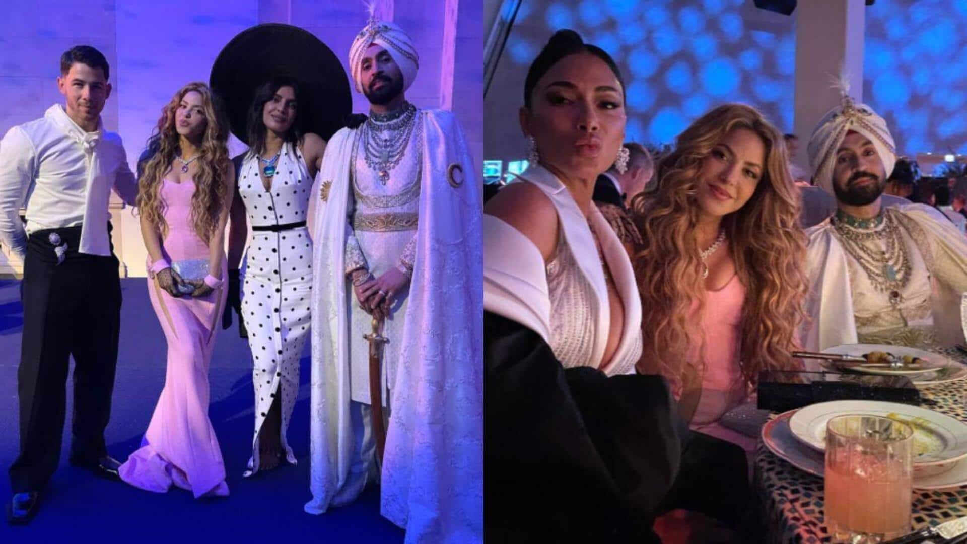 Shakira, Diljit, Priyanka in one frame breaks the internet Shakira, Diljit, Priyanka in one frame breaks the internet
