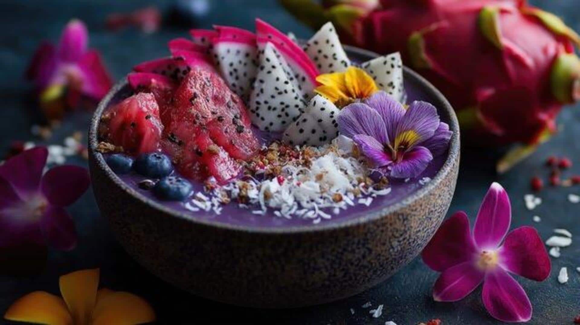 Boring breakfast? Try this dragon fruit bowl 