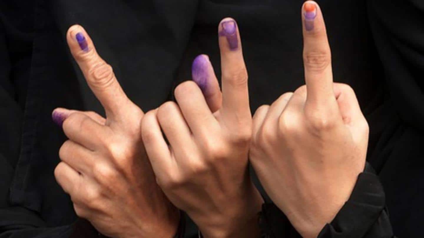 Districts covered in third phase of voting Districts covered in third phase of voting