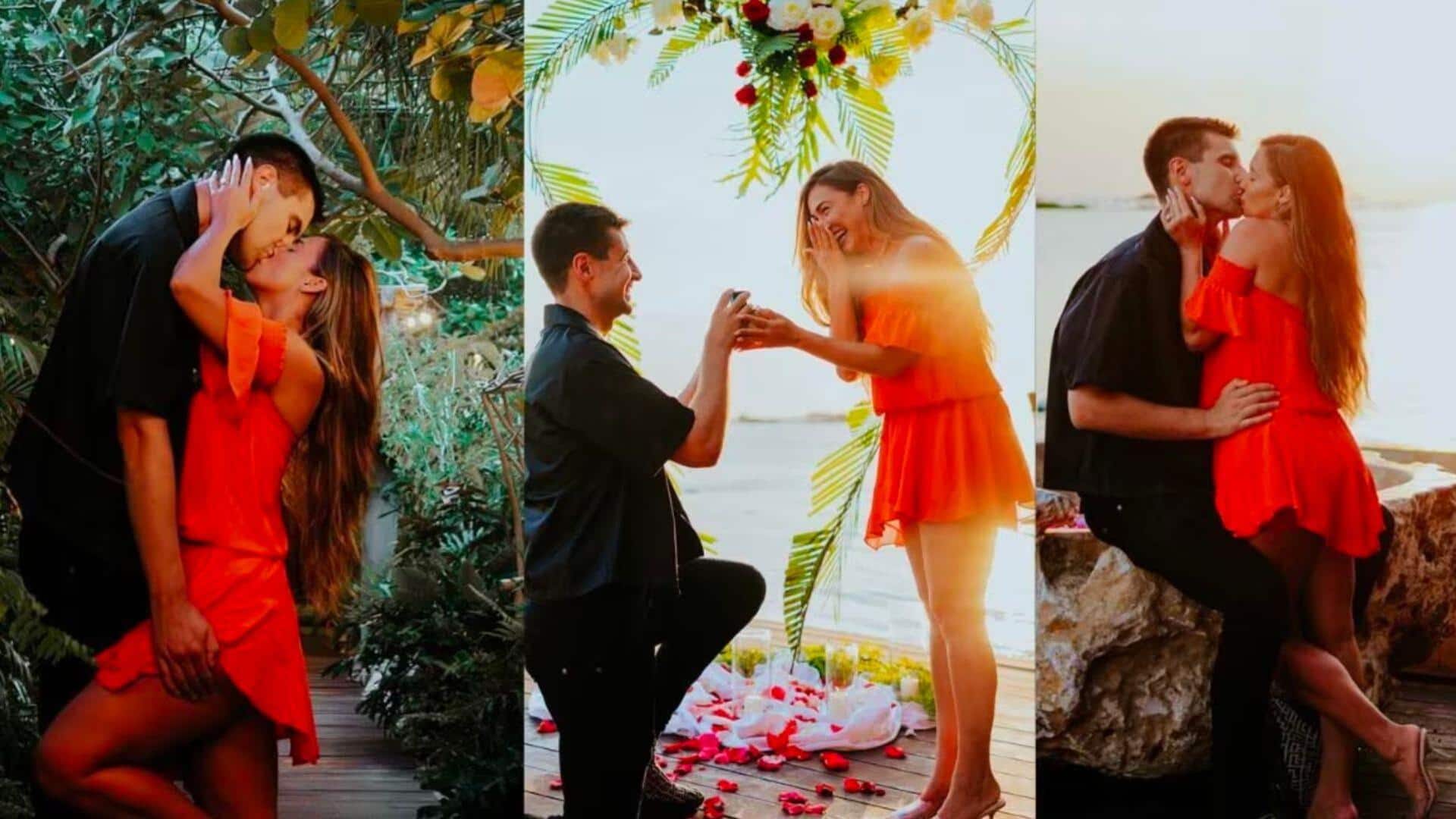 'A million times yes!' Lauren Gottlieb-Tobias Jones are now engaged