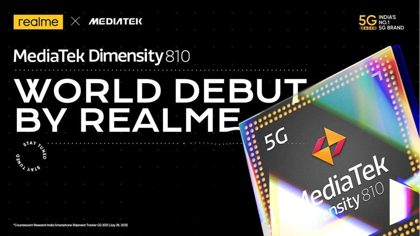 Realme confirms first Dimensity 810-powered smartphone; could be Realme 8s