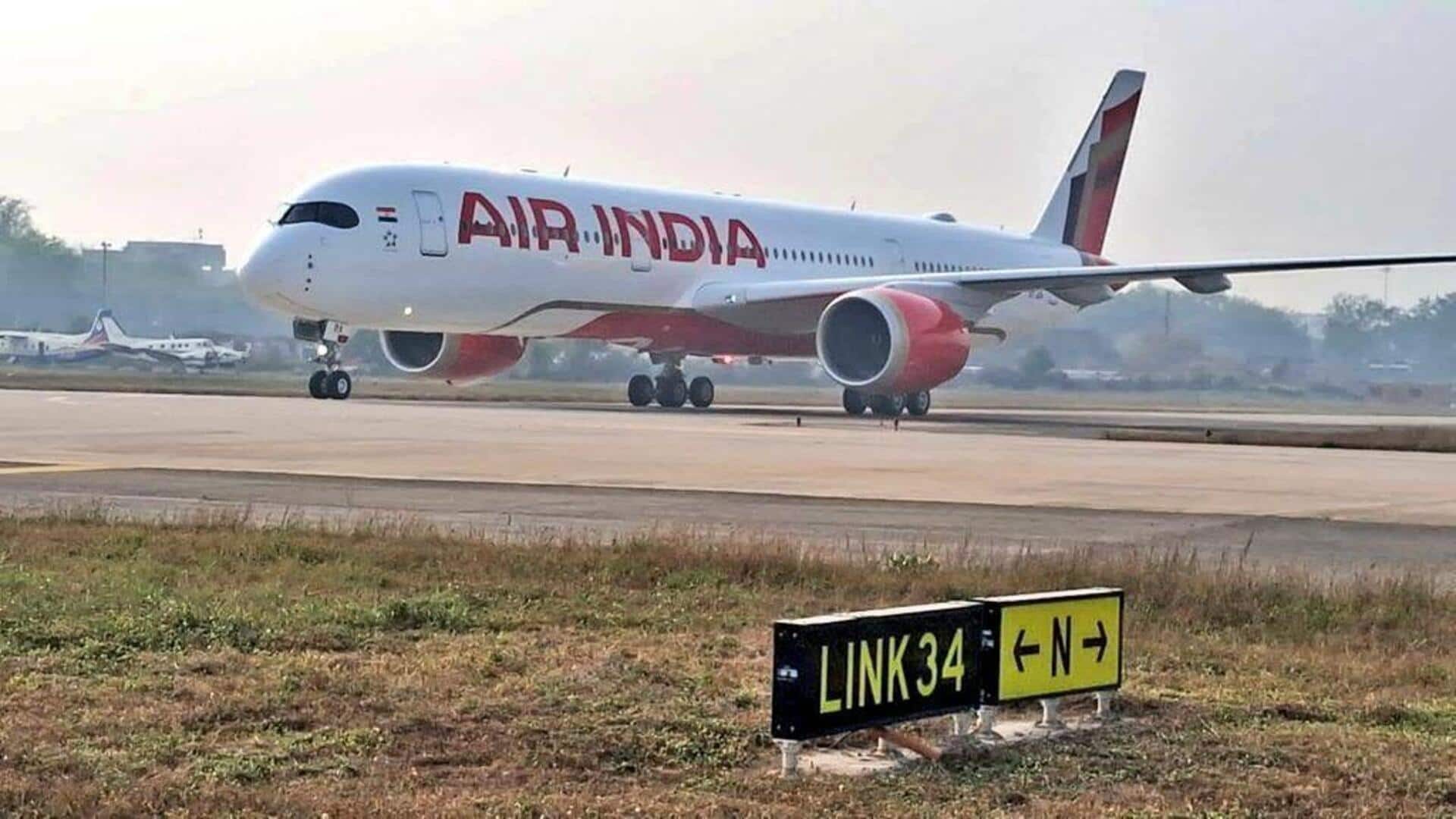 Watch: Air India's first Airbus A350-900 lands in New Delhi