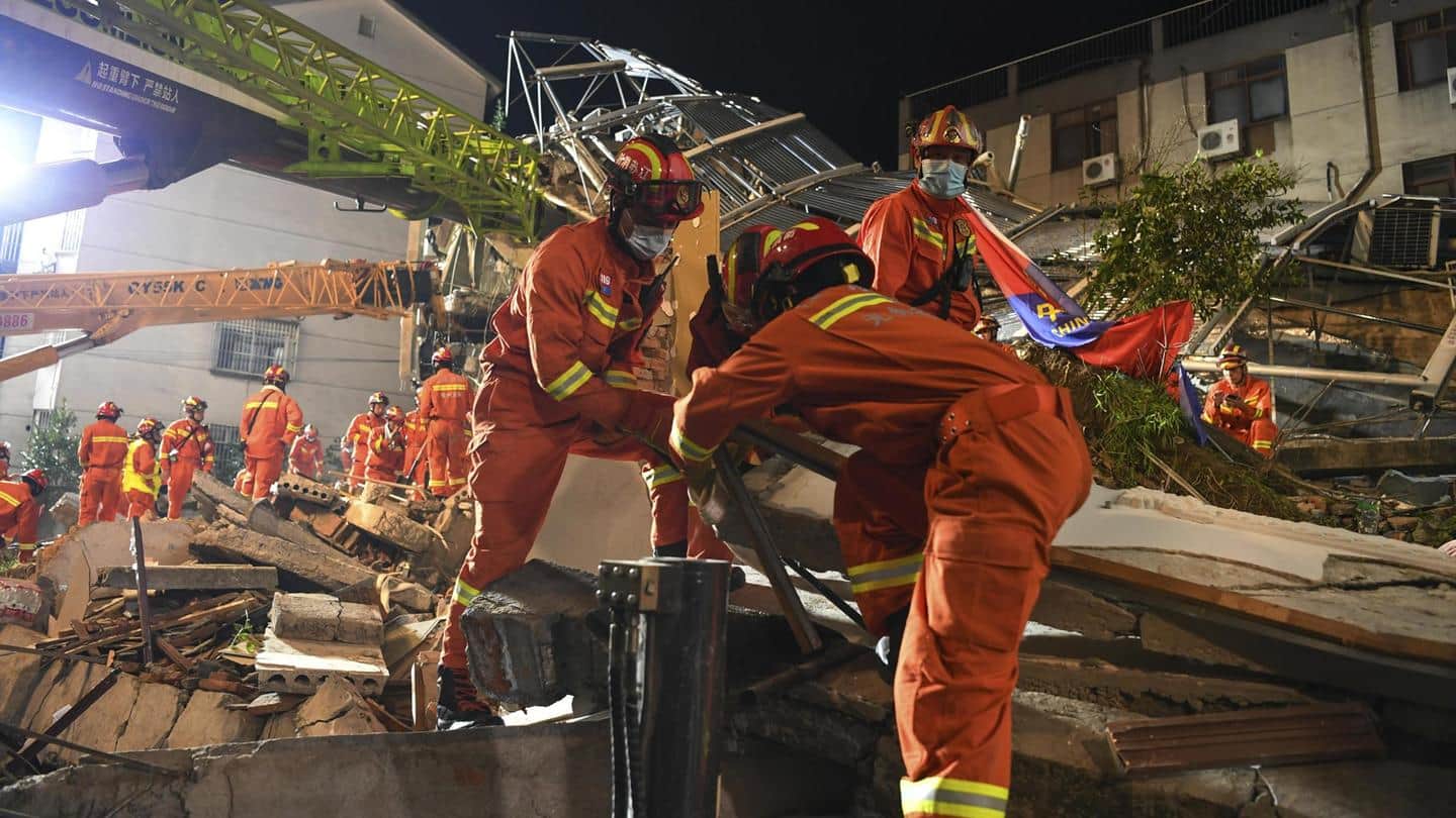 Search ends in Chinese hotel collapse that killed 17 people