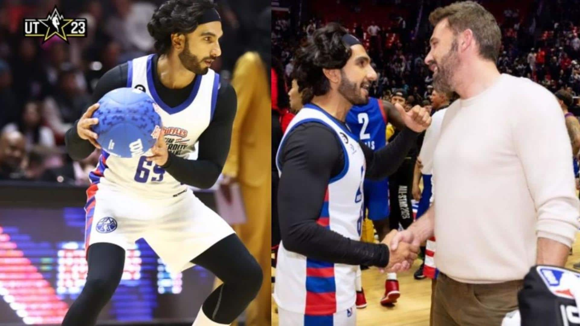 Ranveer Singh plays NBA All-Star Celebrity Game; meets Ben Affleck