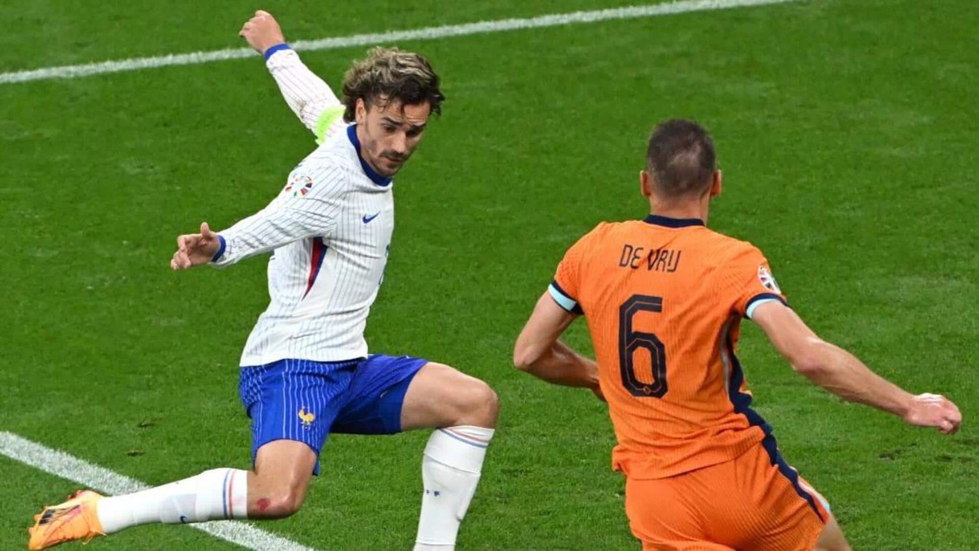 Euro 2024, Netherlands and France play out goalless draw: Stats