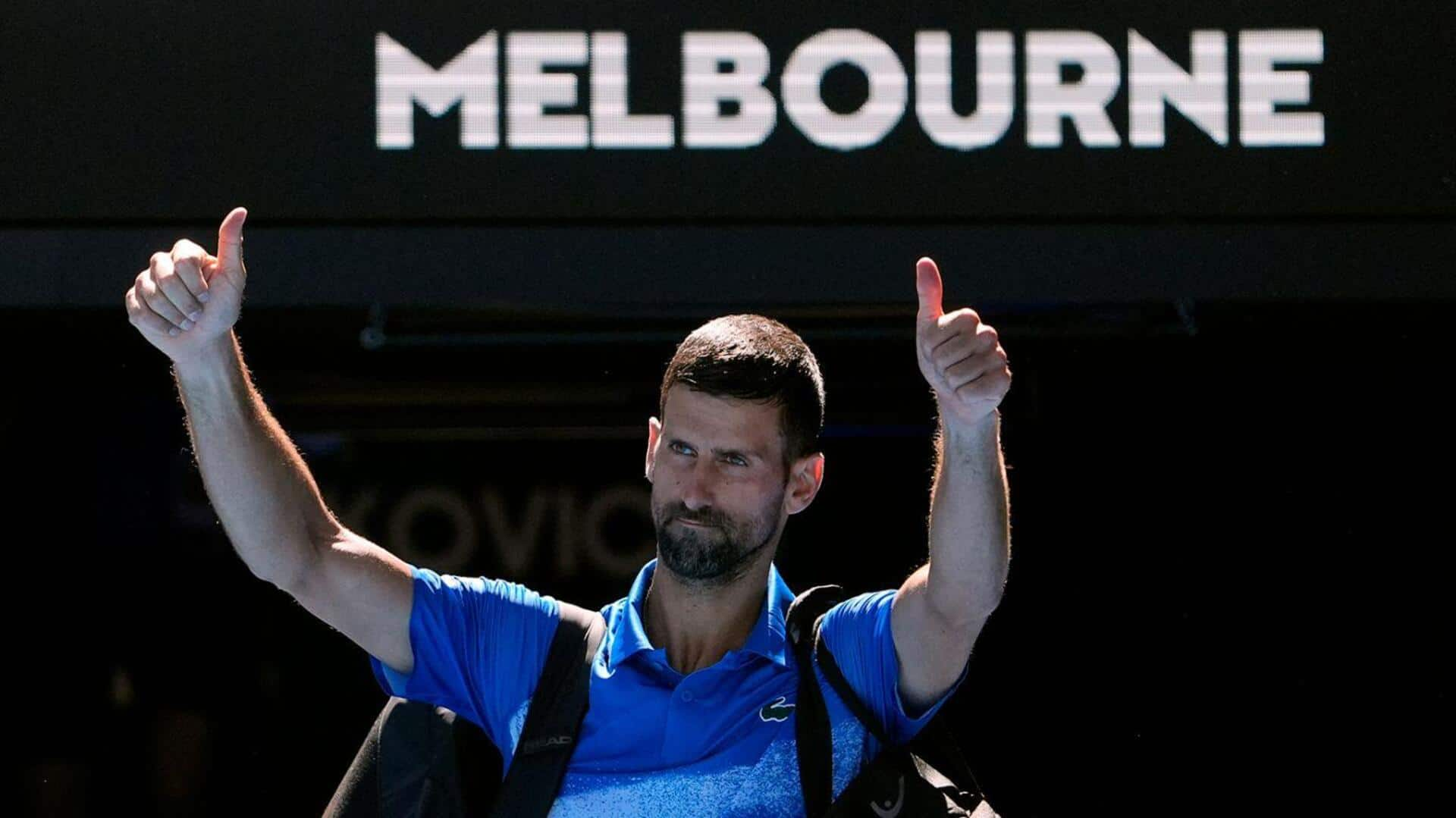 Australian Open: Novak Djokovic shares MRI scan after semi-final withdrawal