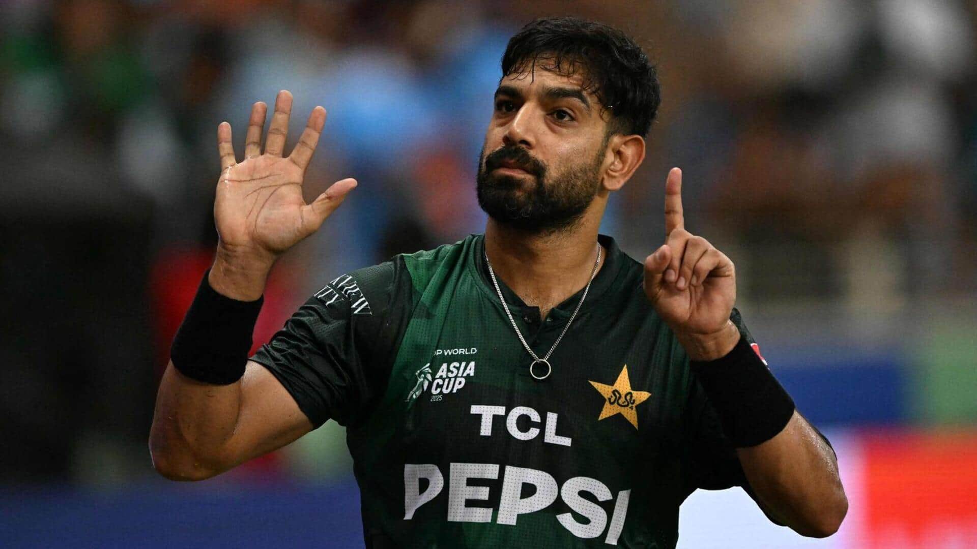 Pakistan's Haris Rauf takes three-fer in second successive ODI: Stats
