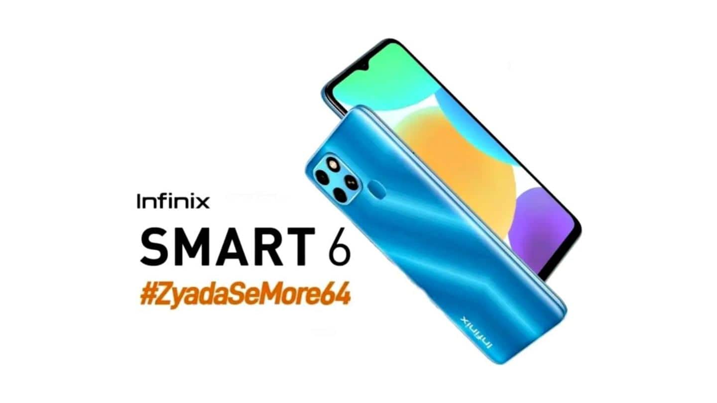 Infinix Smart 6 debuts in India at Rs. 7,500