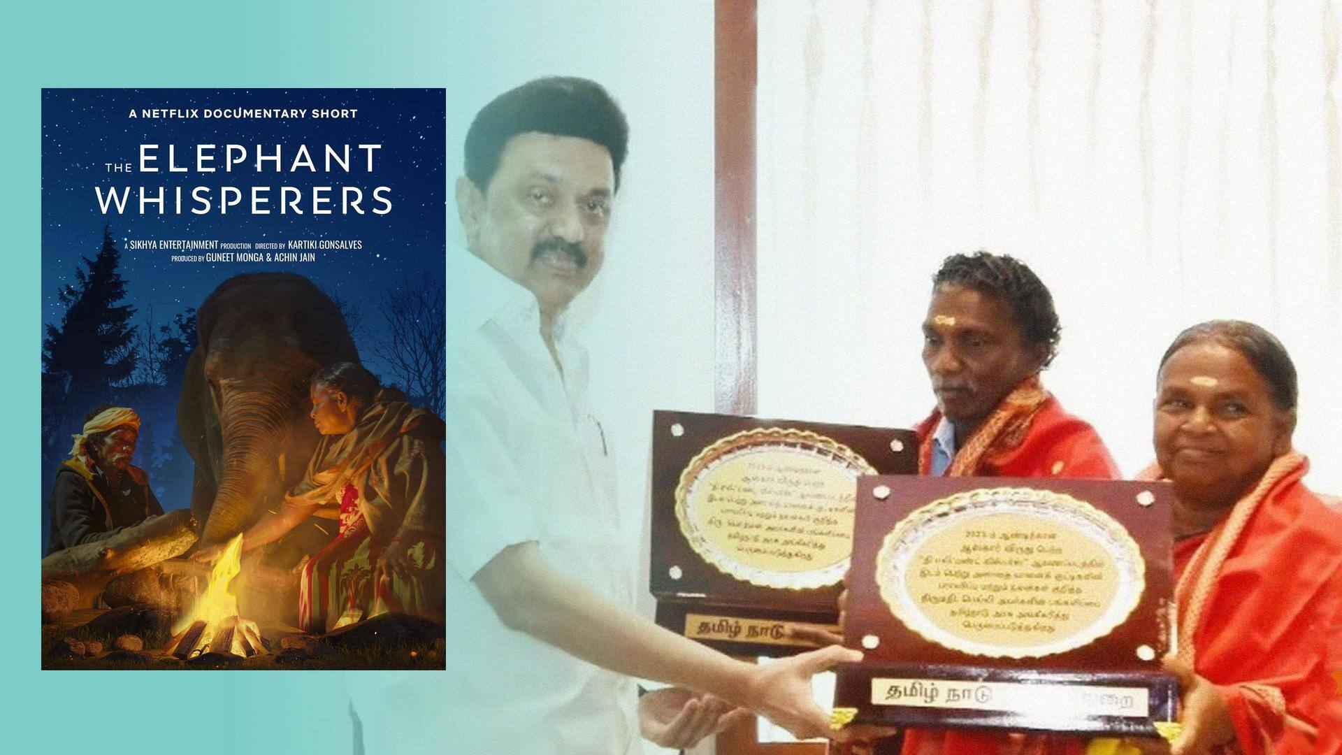 Tamil Nadu: CM MK Stalin felicitates 'The Elephant Whisperers' caretakers