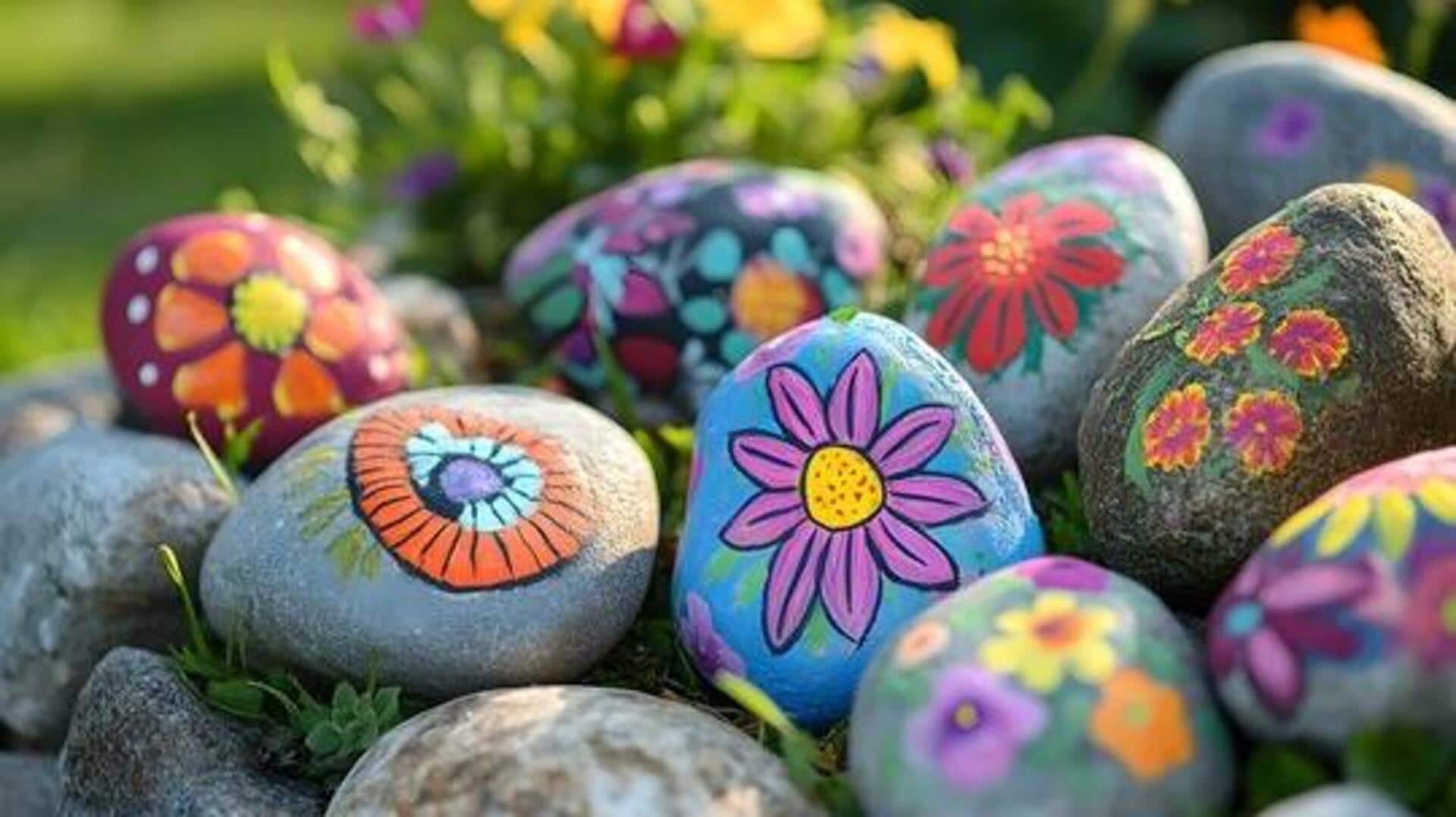How to create pebble garden markers 