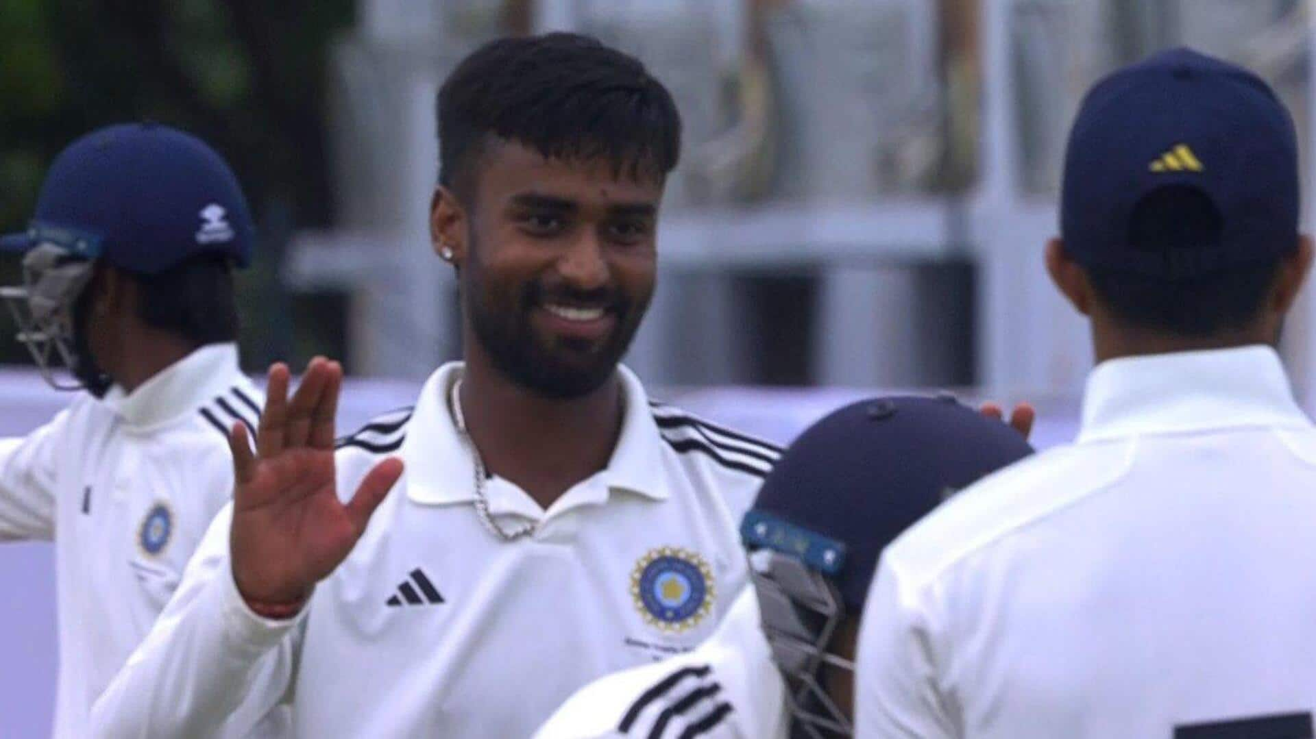 Duleep Trophy: Manav Suthar's 7-fer puts India C in command