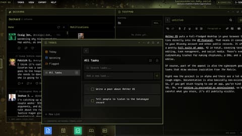 Aether OS offers a complete desktop experience in your browser