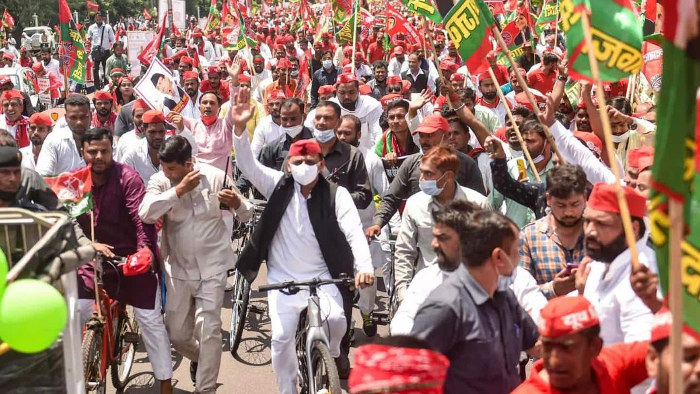 'Mission UP' in mind, Akhilesh Yadav embarks on 'cycle yatra'