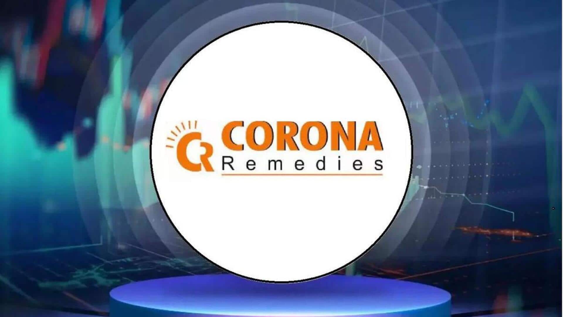 Corona Remedies lists at 38% premium: Should you sell?