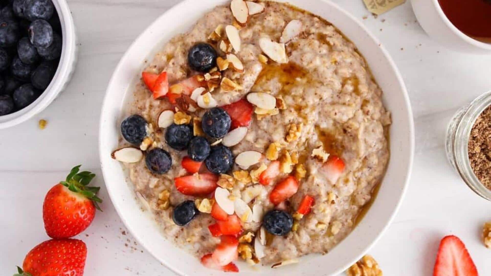 Nutmeg + roasted flaxseeds: An oatmeal combo you must try