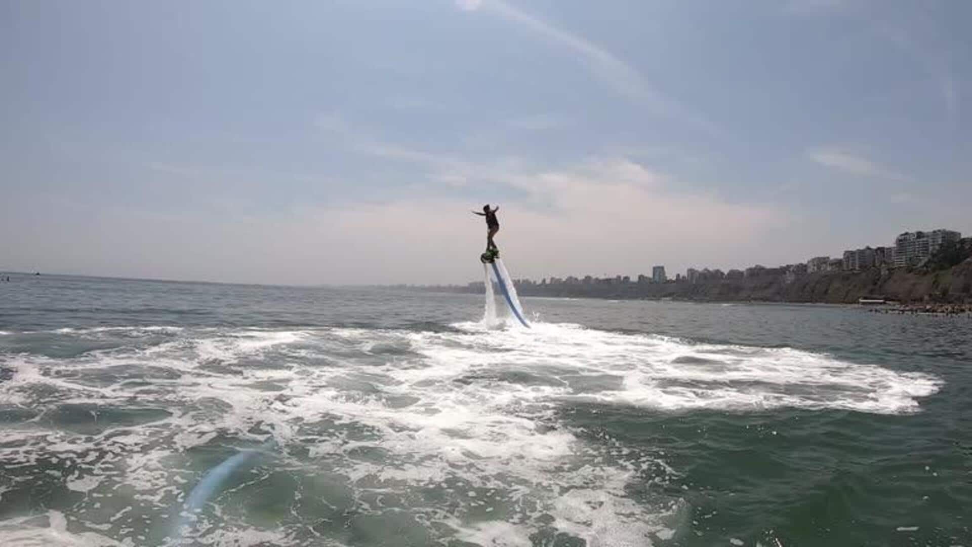 Want to explore scenic lakes? Try hoverboarding 