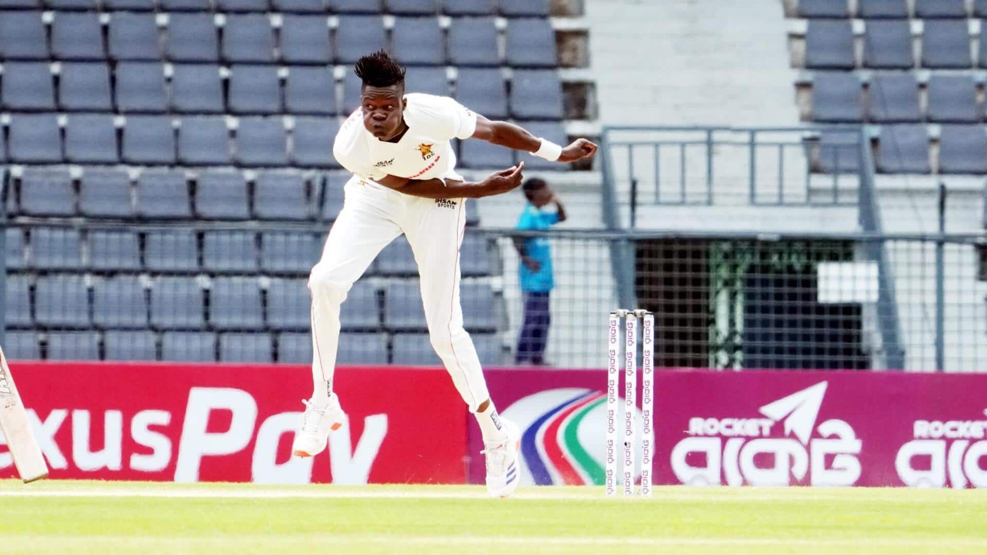 Sylhet Test: Blessing Muzarabani makes records with 6/72 versus Bangladesh Sylhet Test: Blessing Muzarabani makes records with 6/72 versus Bangladesh