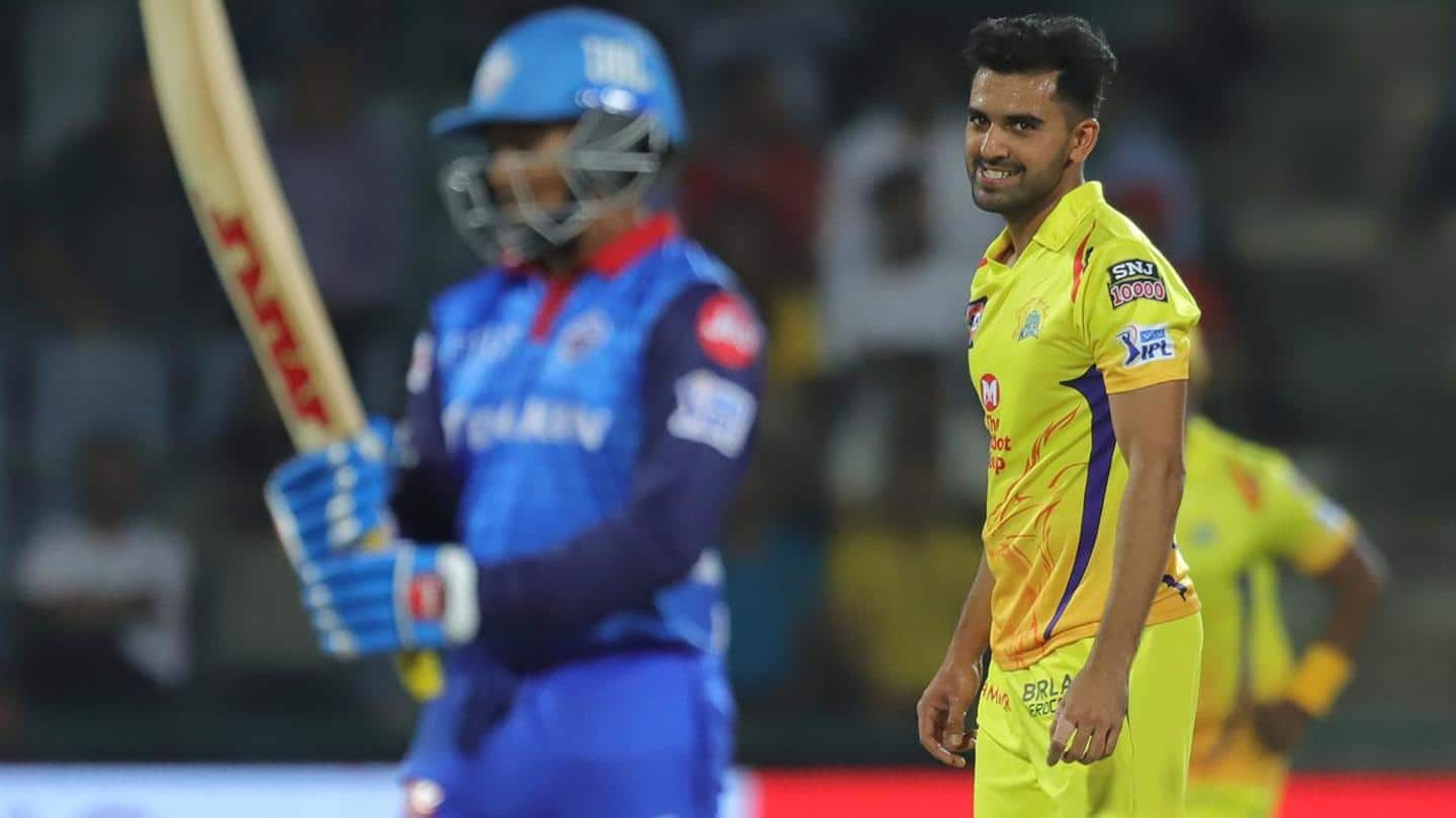 IPL: A look at Prithvi Shaw's performance against Deepak Chahar