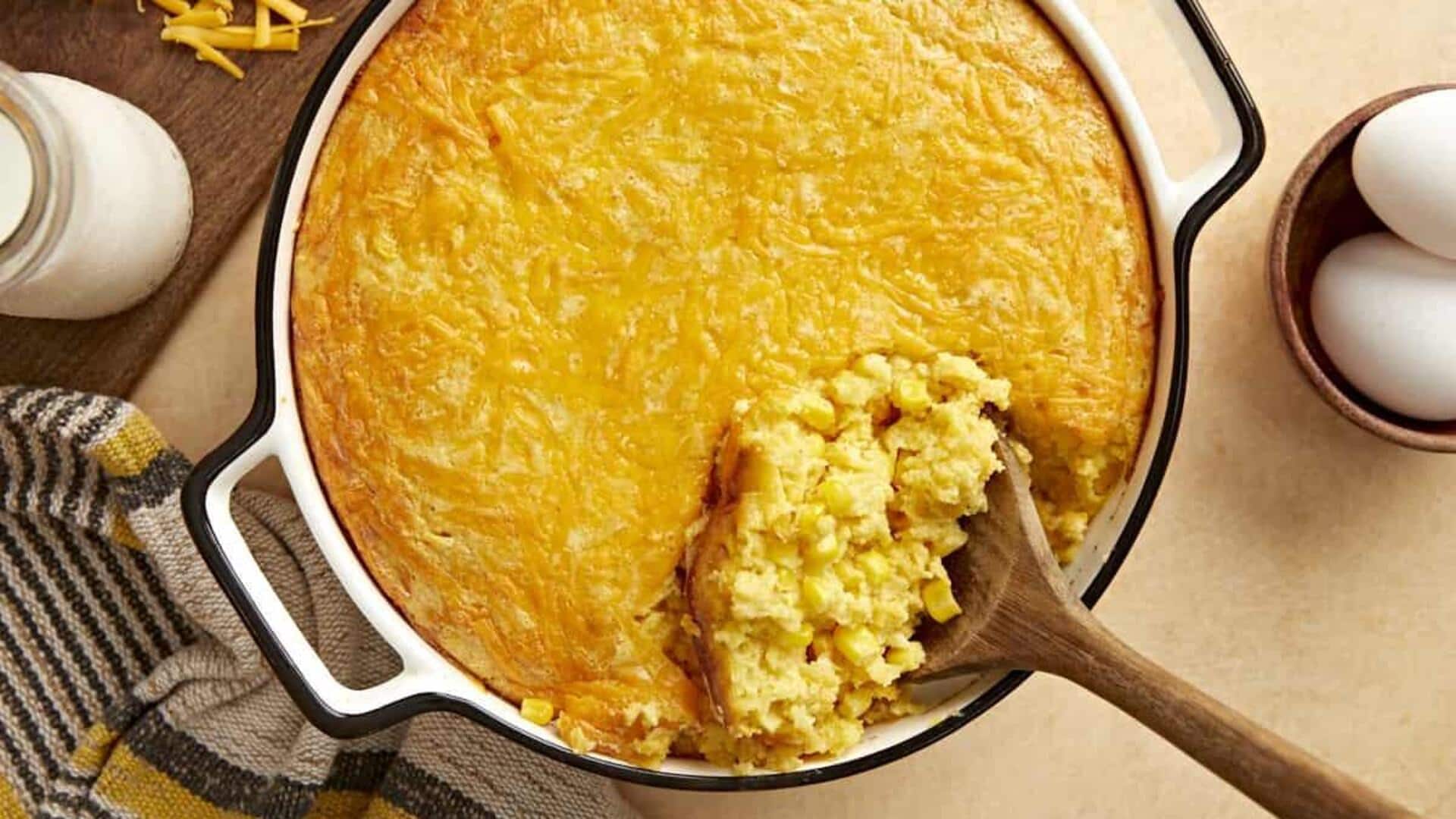 Learn to make corn pudding at home with this recipe