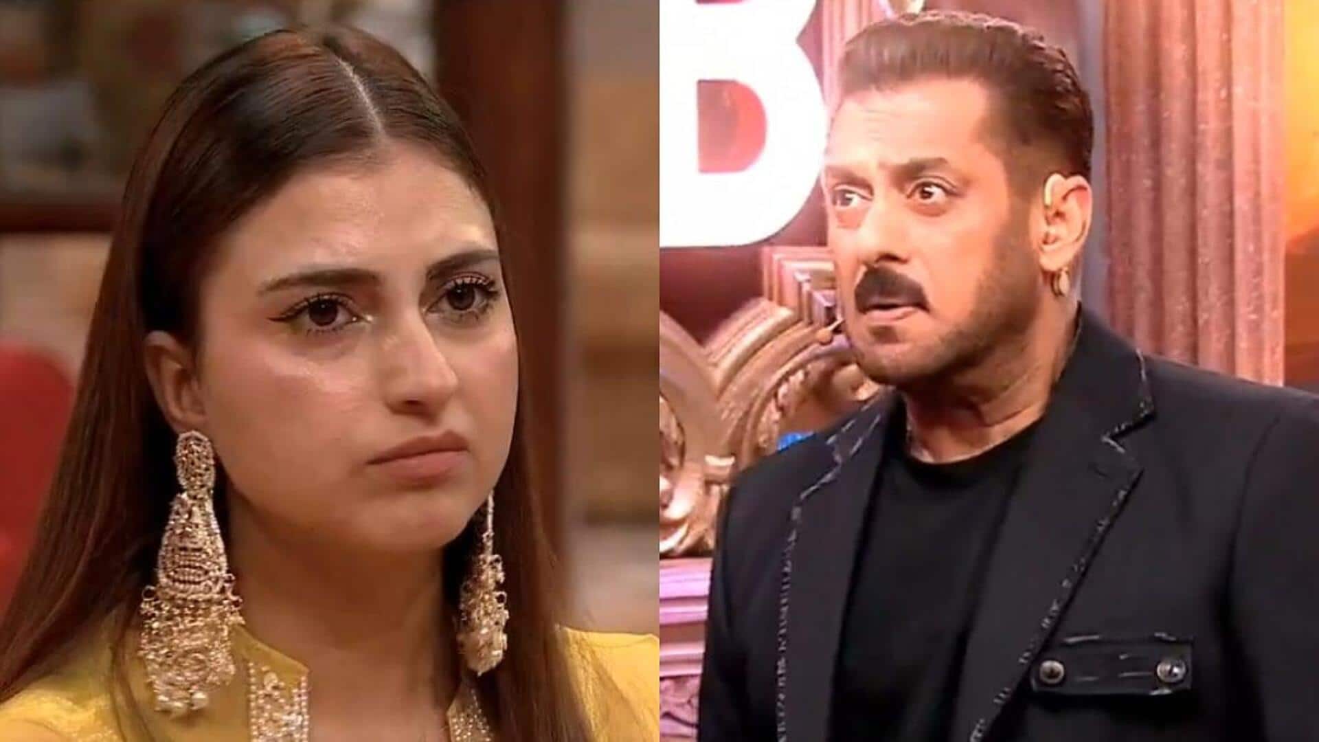 'BB 19': Salman warns Farrhana of eviction over abusive language 'BB 19': Salman warns Farrhana of eviction over abusive language