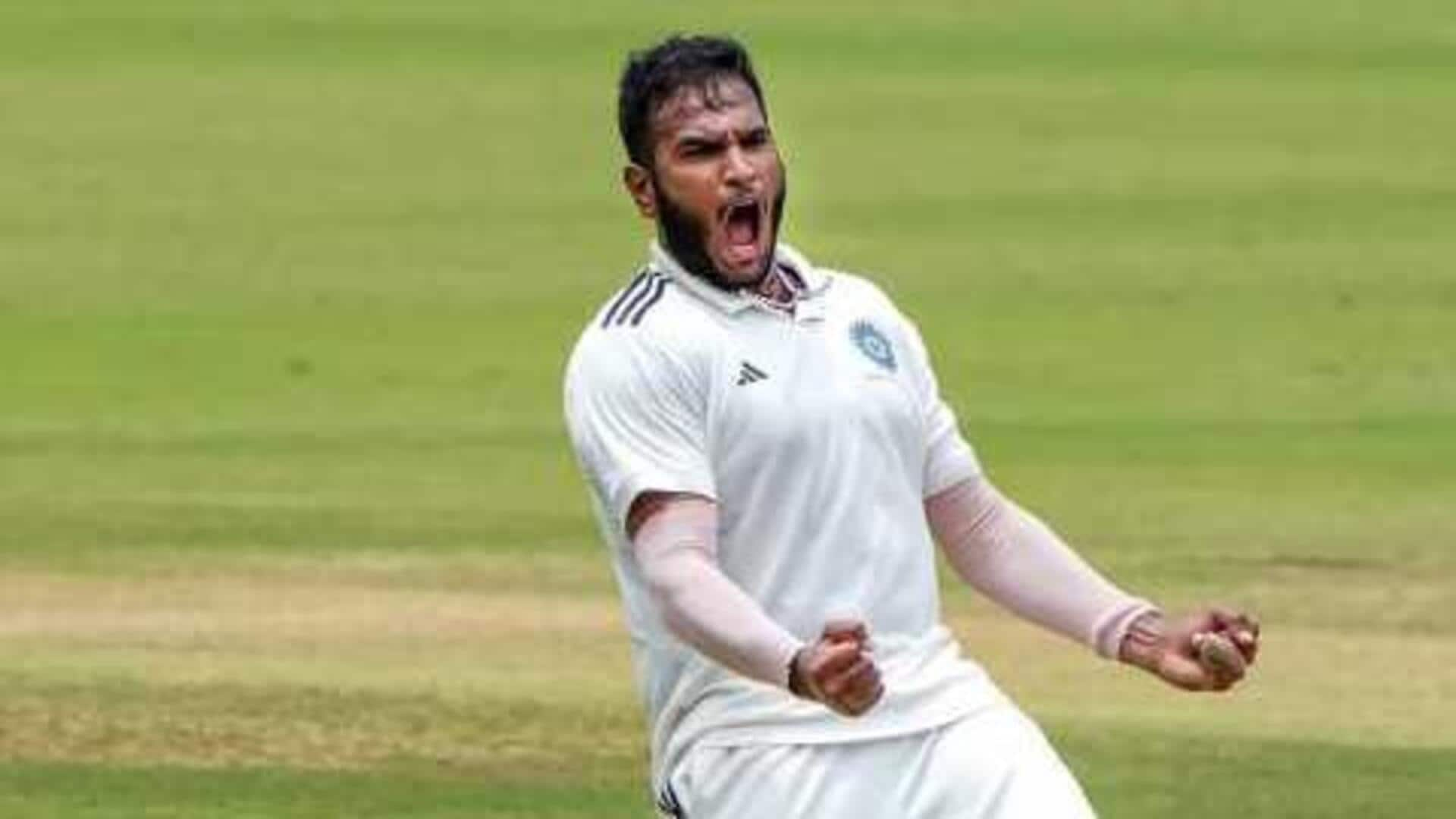 Duleep Trophy: Saransh Jain completes 100 First-Class wickets with four-fer