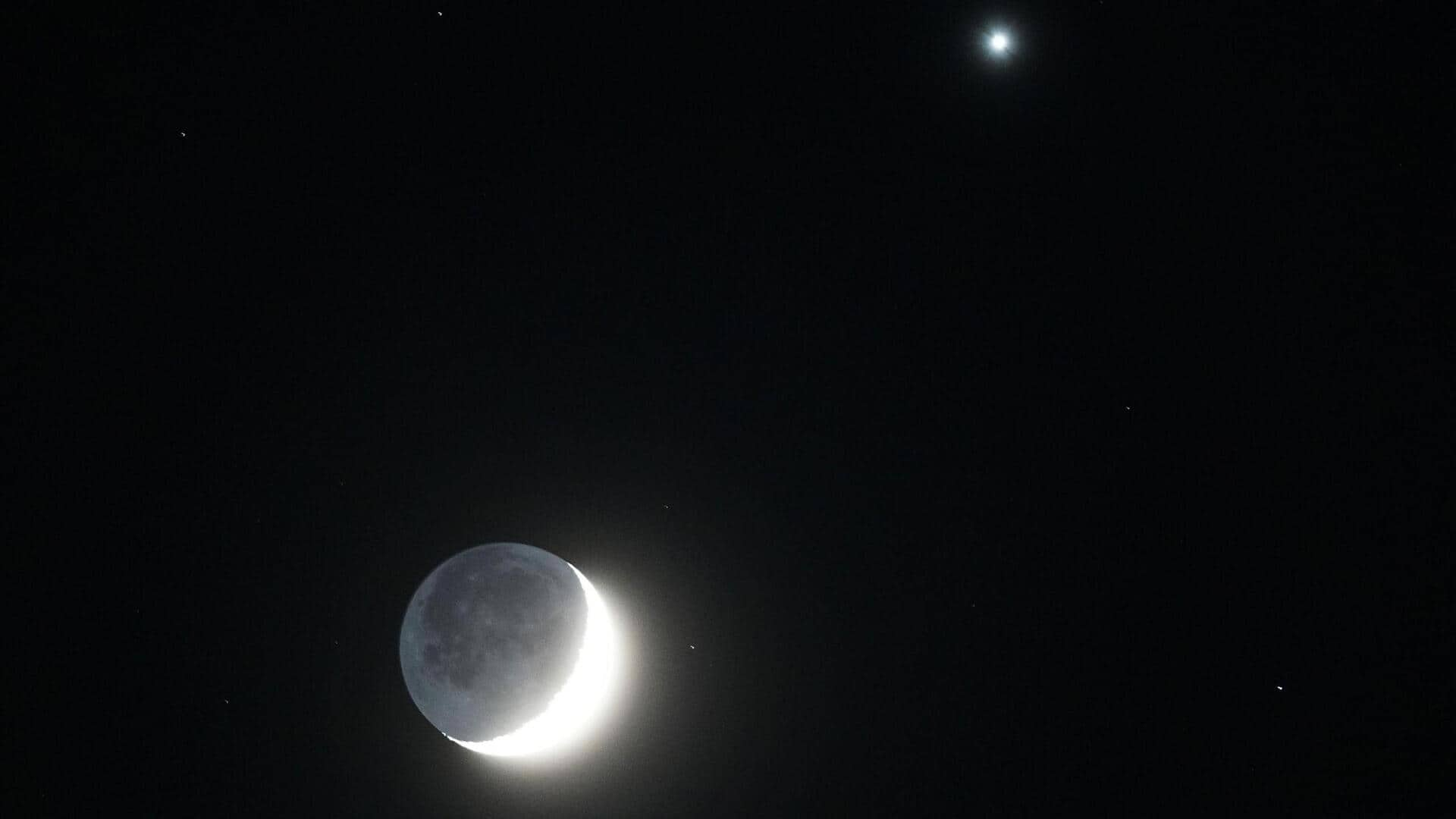 Venus dazzles next to crescent Moon in rare celestial spectacle