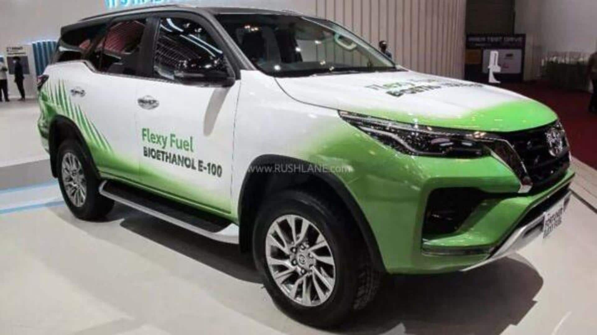 This Toyota Fortuner can run on 100% bioethanol