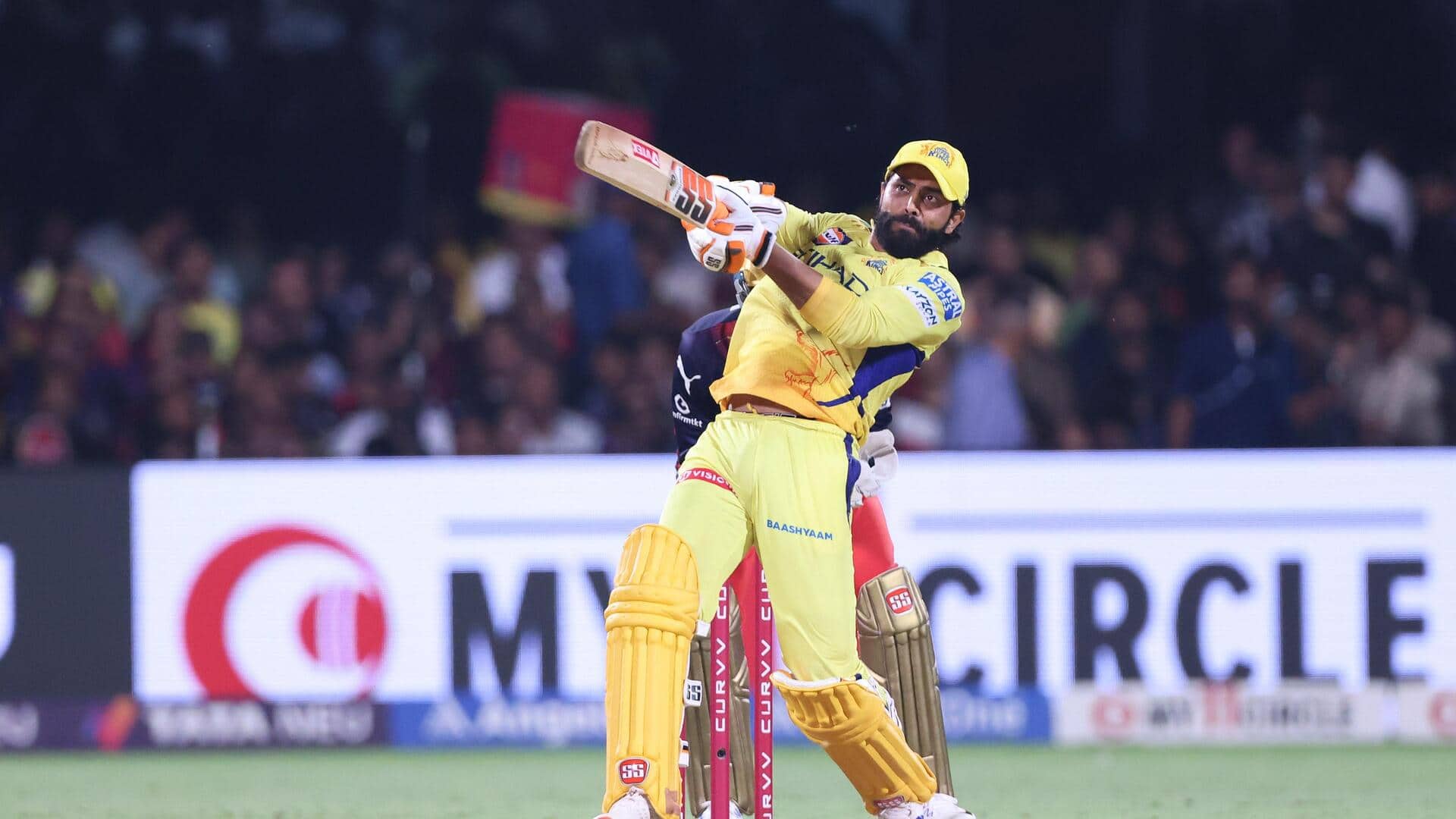 Ravindra Jadeja slams 77* versus RCB, registers 5th IPL fifty Ravindra Jadeja slams 77* versus RCB, registers 5th IPL fifty