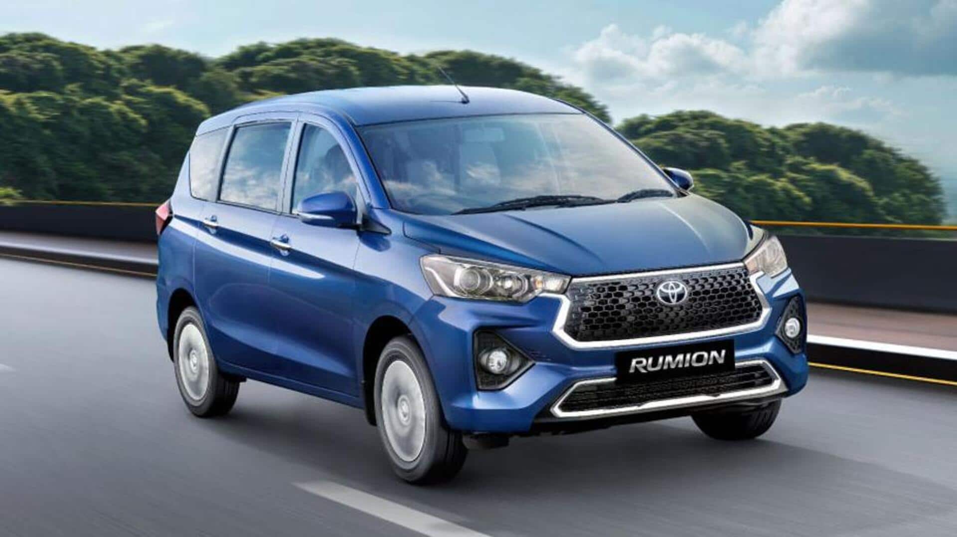 Toyota Rumion G AT launched in India at ₹13 lakh