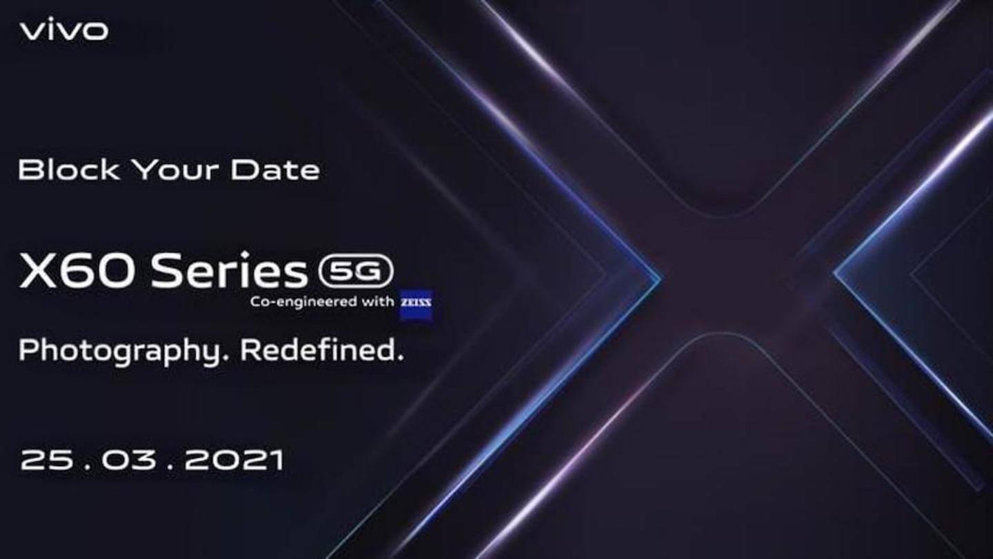 Vivo X60 series to debut in India on March 25
