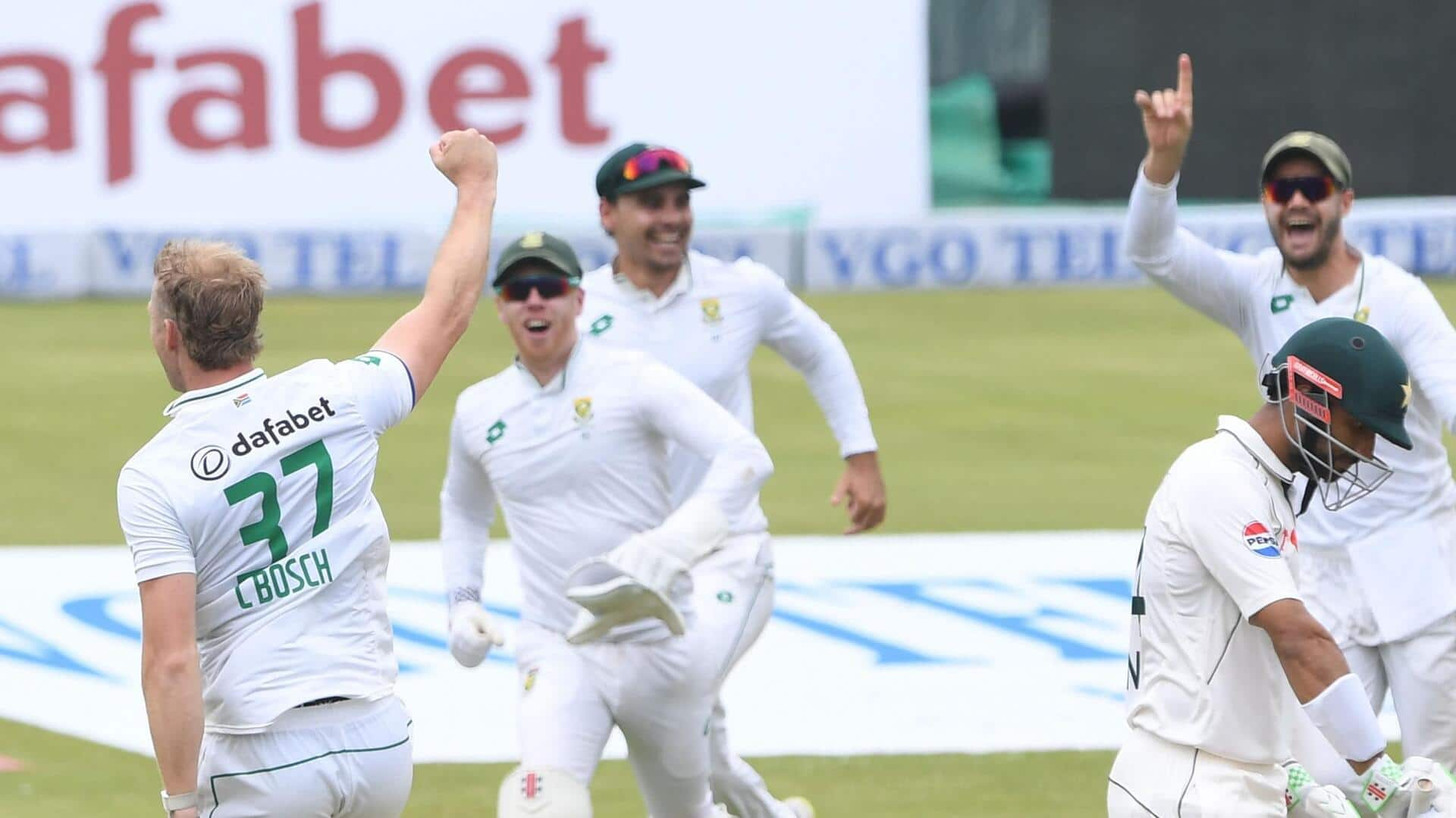 Corbin Bosch claims four-fer on Test debut for South Africa