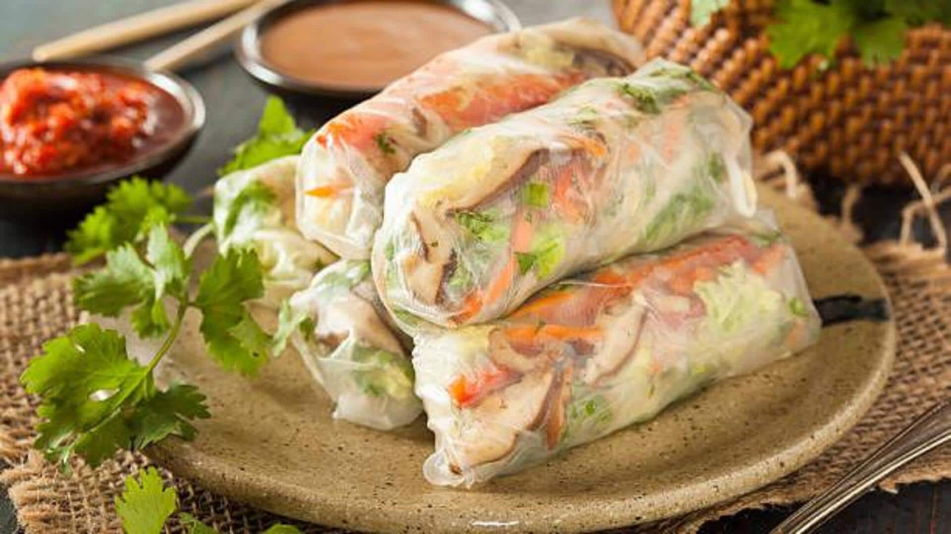 5-minute breakfasts: Rice paper wrappers 5-minute breakfasts: Rice paper wrappers