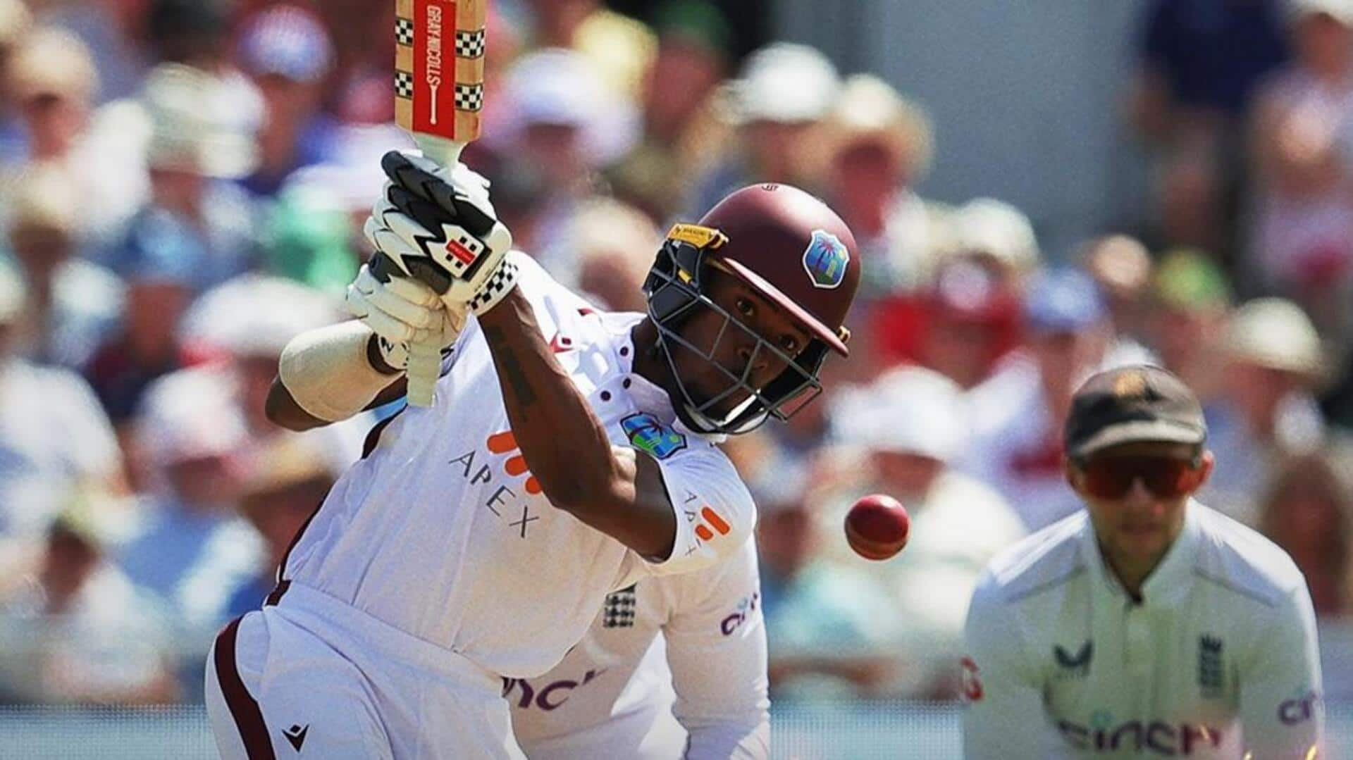 ENG vs WI: Alick Athanaze hammers his maiden Test fifty