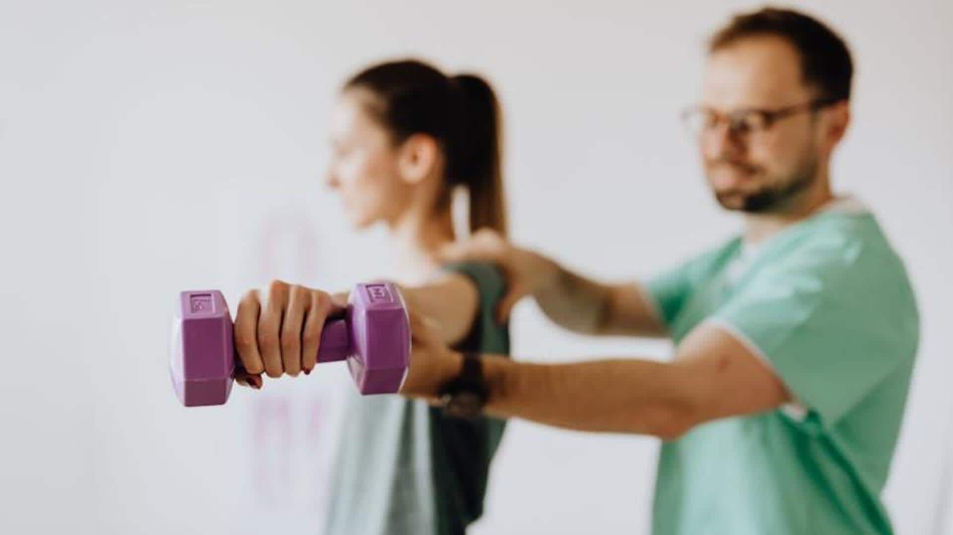 Do these simple shoulder exercises daily Do these simple shoulder exercises daily