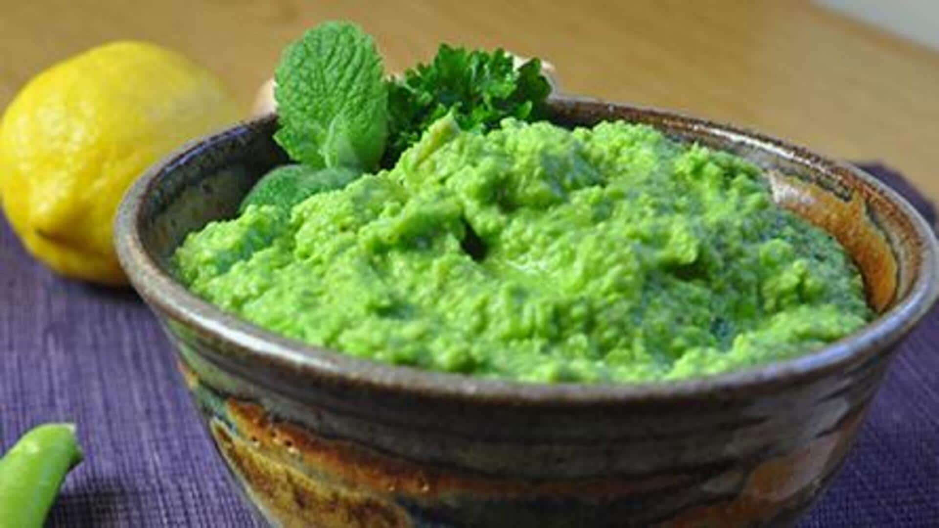 Add garden peas to your dips (you'll thank us later!)