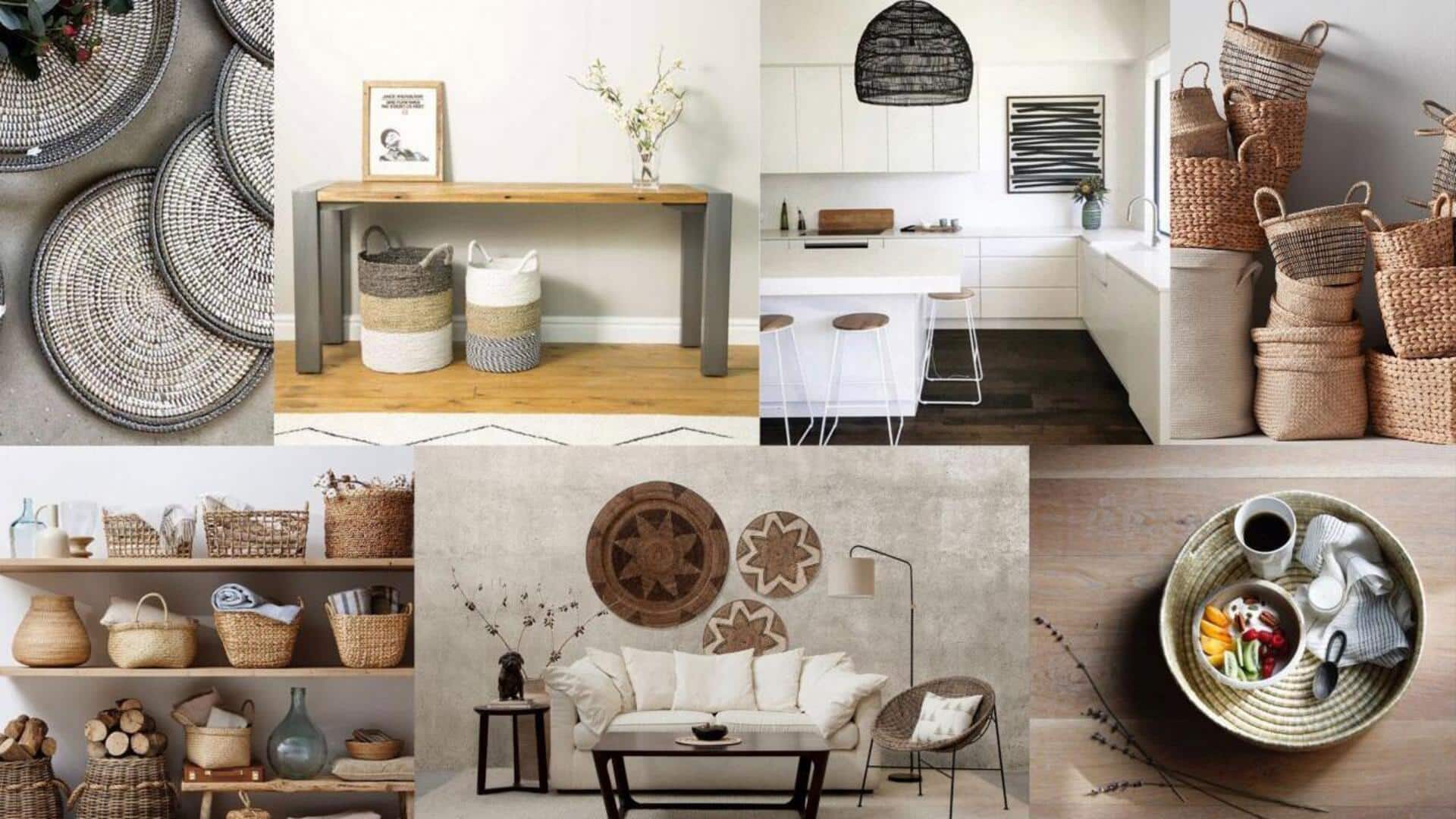 How to use handwoven baskets in home decor