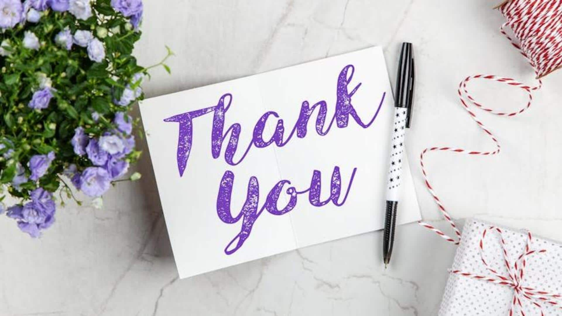 Simple tips for writing beautiful thank-you notes